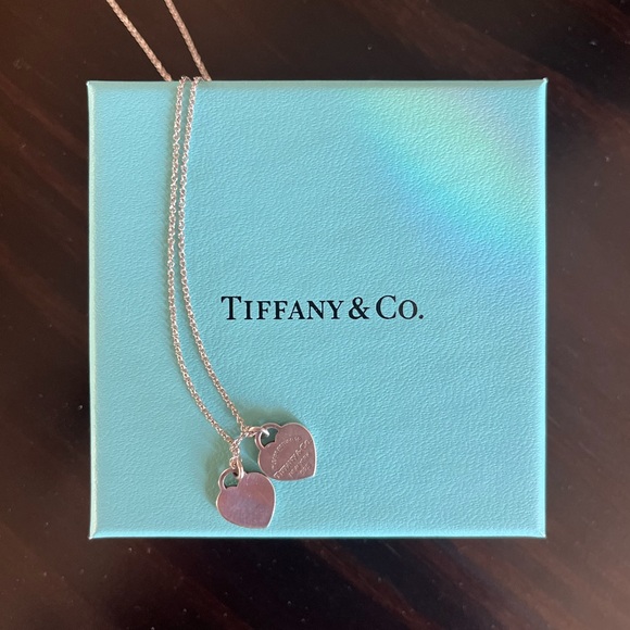 Tiffany & Co. Jewelry - Double Heart Tiffany & Co necklace